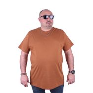 Moc Grande 11100 Büyük Beden Basic Vizon Erkek T-shirt