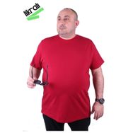 Moc Grande 11160 Büyük Beden Bordo Erkek T-shirt