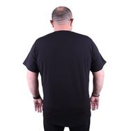 Moc Grande 11160 Büyük Beden Siyah Erkek T-shirt