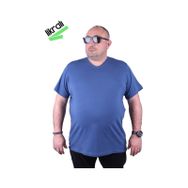 Moc Grande 11170 Büyük Beden İndigo Erkek T-shirt