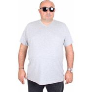 Moc Grande 11170 Gri Melanj V Yaka Erkek T-shirt
