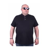 Moc Grande 11501 Büyük Beden Basic Siyah Erkek T-shirt