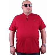 Moc Grande 11501 Polo Büyük Beden Bordo Erkek T-shirt