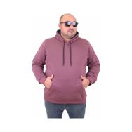 Moc Grande 11700 Eflatun Kapüşonlu Erkek Sweatshirt