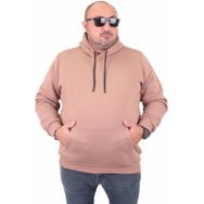 Moc Grande 11700 Sütlü Kahve Kapüşonlu Erkek Sweatshirt