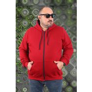Moc Grande 11701 Bordo Kapüşonlu Erkek Sweatshirt