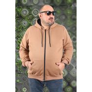 Moc Grande 11701 Sütlü Kahve 3 İp Kapüşonlu Erkek Sweatshirt