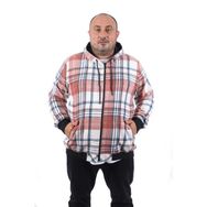 Moc Grande 22201 Kiremit Büyük Beden Fermuarlı Cep Oduncu Erkek Sweatshirt
