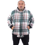 Moc Grande 22201 Nefti Büyük Beden Fermuarlı Cep Oduncu Erkek Sweatshirt