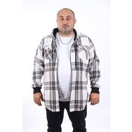 Moc Grande 22202 Indigo Büyük Beden Çift Cep Oduncu Erkek Sweatshirt