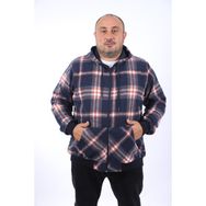 Moc Grande 22208 Indigo Büyük Beden Kanguru Cep Square Erkek Sweatshirt