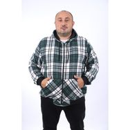 Moc Grande 22209 Nefti Kangaroo Pocket Stripe Oduncu Gömlek Erkek Sweatshirt