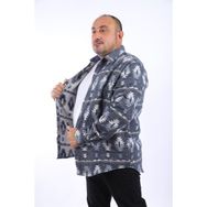 Moc Grande 22212 İndigo MC Three Rug Print Oduncu Erkek Gömlek