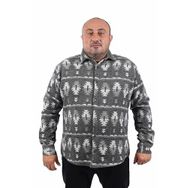 Moc Grande 22212 Yeşil MC Three Rug Print Oduncu Erkek Gömlek