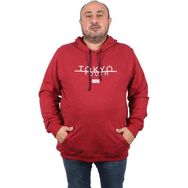 Moc Grande 22702 Bordo Kapüşonlu Erkek Sweatshirt