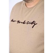 Moc Grande 22704 Bej New York City Erkek Sweatshirt