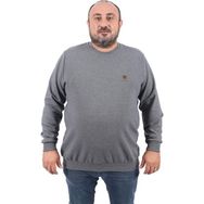Moc Grande 22712 Antrasit Büyük Beden Gipeli Casual Erkek Sweatshirt
