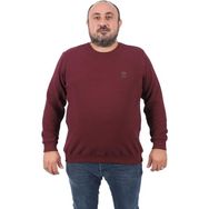 Moc Grande 22712 Bordo Büyük Beden Gipeli Casual Erkek Sweatshirt