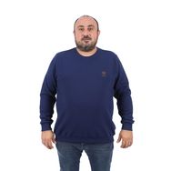 Moc Grande 22712 Indigo Büyük Beden Gipeli Casual Erkek Sweatshirt