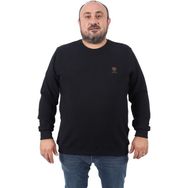 Moc Grande 22712 Siyah Büyük Beden Gipeli Casual Erkek Sweatshirt