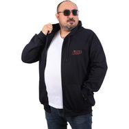 Moc Grande 22724 Lacivert Ninety One Büyük Beden Kapüşonlu Erkek Sweatshirt