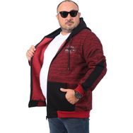 Moc Grande 22726 Bordo Büyük Beden Frontier Erkek Sweatshirt