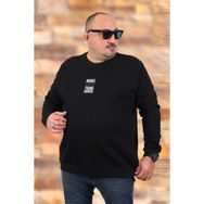 Moc Grande 22734 Siyah Büyük Beden Make Good Unisex Sweatshirt