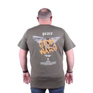 Moc Grande 23100 Peace Büyük Beden Haki Erkek T-shirt