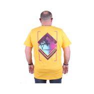 Moc Grande 23103 İsland Büyük Beden Sarı Erkek T-shirt