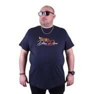 Moc Grande 23112 Wings Büyük Beden Lacivert Erkek T-shirt