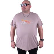 Moc Grande 23112 Wings Büyük Beden Toprak Erkek T-shirt