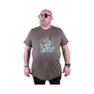 Moc Grande 23114 Tropical Büyük Beden Haki Erkek T-shirt