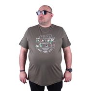 Moc Grande 23115 Nyc Büyük Beden Haki Erkek T-shirt
