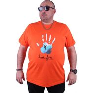 Moc Grande 23117 Surf Büyük Beden Turuncu Erkek T-shirt