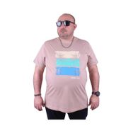 Moc Grande 23118 Coconut Tree Büyük Beden Bej Erkek T-shirt