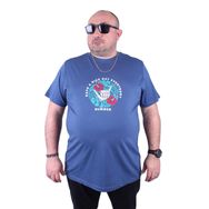 Moc Grande 23119 Summer Büyük Beden İndigo Erkek T-shirt
