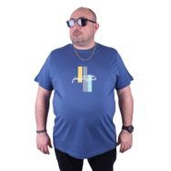 Moc Grande 23121 Fantastic Büyük Beden İndigo Erkek T-shirt