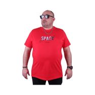 Moc Grande 23123 Space Büyük Beden Kırmızı Erkek T-shirt