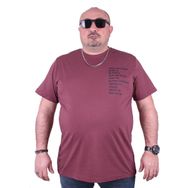 Moc Grande 23128 Beyond Self Büyük Beden Eflatun Erkek T-shirt
