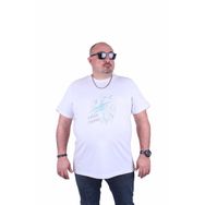 Moc Grande 23132 Baskılı Lightning Beyaz Erkek T-shirt