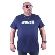 Moc Grande 23135 Never Büyük Beden Marin Erkek T-shirt