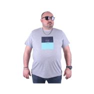 Moc Grande 23136 Seaing Büyük Beden Gri Melanj Erkek T-shirt