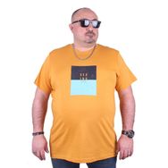 Moc Grande 23136 Seaing Büyük Beden Hardal Erkek T-shirt