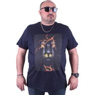Moc Grande 23138 Lion Büyük Beden Lacivert Erkek T-shirt