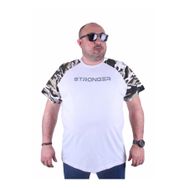 Moc Grande 23146 Raglan Sleeve Camouflage Beyaz Erkek T-shirt