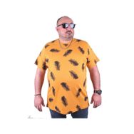 Moc Grande 23149 Feather Büyük Beden Hardal Erkek T-shirt