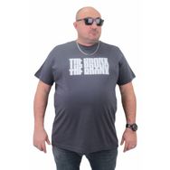Moc Grande 23174 Büyük Beden Basic Füme Erkek T-shirt