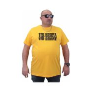 Moc Grande 23174 Büyük Beden Basic Sarı Erkek T-shirt
