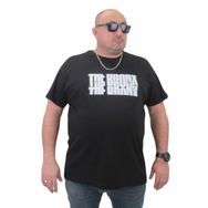 Moc Grande 23174 Büyük Beden Basic Siyah Erkek T-shirt