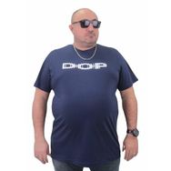 Moc Grande 23176 Büyük Beden Basic Marin Erkek T-shirt